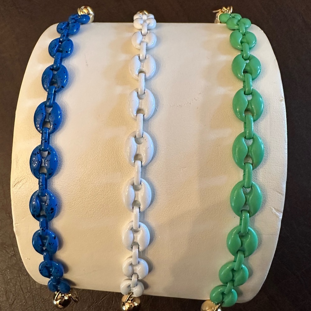 Bracelet by Bar by Alexa Rae Colorful Chain Link Bracelets